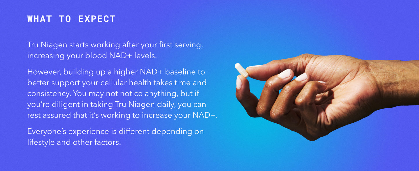 Tru Niagen NAD+ 300 mg Vegetarian Supplements 90 Caps