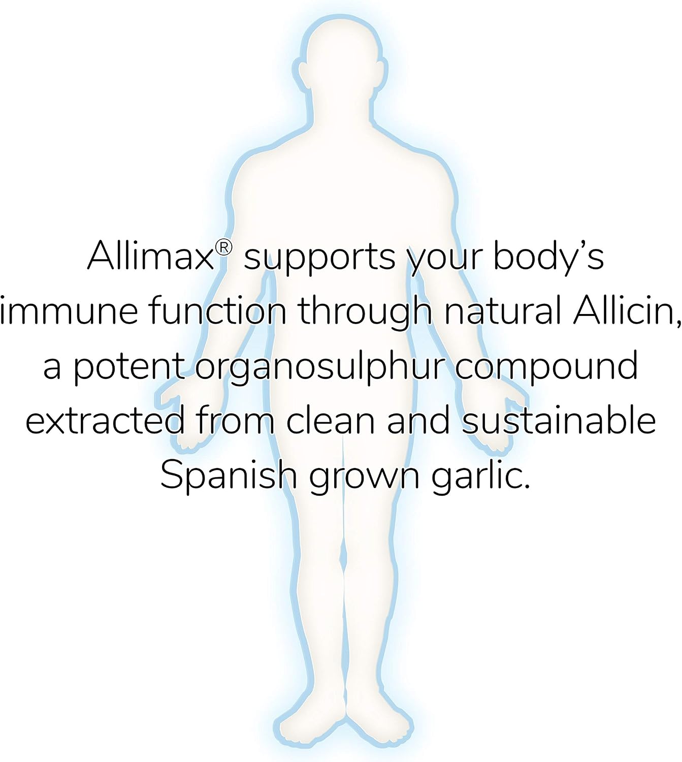 ALLIMAX PRO 450mg Allicin Capsules – Stabilized Allicin Supplement from Garlic, for Immune Support & Heart Health, Odour-Free, Non-GMO – 100 Vegan Capsules