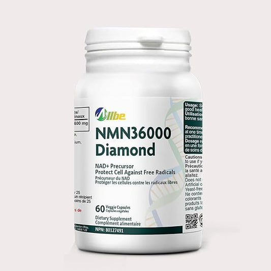 ALLBE NMN 36000 Diamond Capsules - 60 Count NAD+ Supplement
